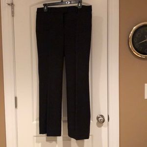 Italian Flannel Black Wool Pants